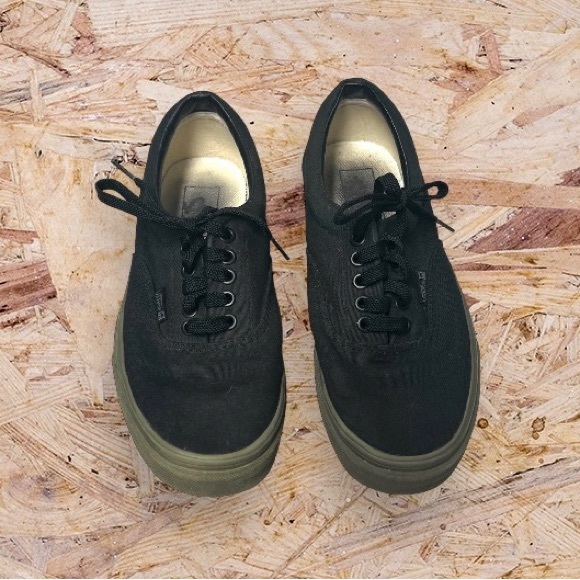 Vans Off the Wall Black Canvas Skate Shoes, Men’s-6.5 or Women’s-8 - Picture 3 of 6